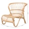 Bali & Pari Alaya Modern Bohemian Natural Brown Rattan Accent Chair 236-12710-ZORO - alternate 8
